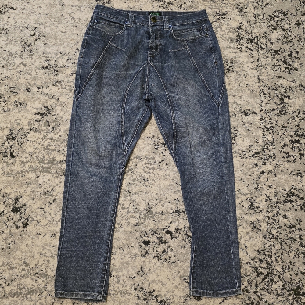Vintage Y2k Camelot Baggy Crotch Skinny Jeans Mens Size 28 Grunge Street Wear